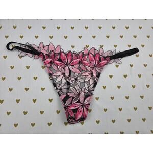 Victorias Secret VERY SEXY V STRING Medium Floral Thong Panties
